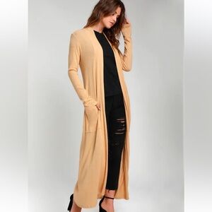 Lulu’s Darling Days Light Yellow Duster With Pockets